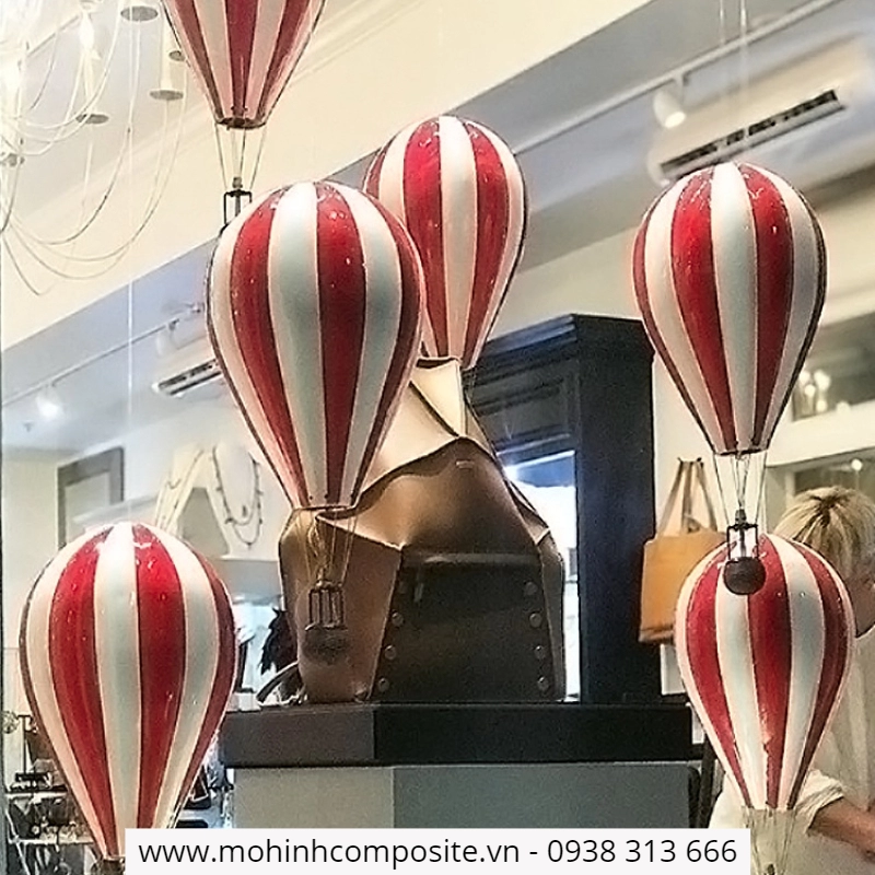 mo hinh bang nhua composite cao cap19 1 4970 - Khinh khí cầu frp  [ cao 1000mm ]